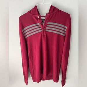 Long Sleeve Hooded Henley Banana Republic